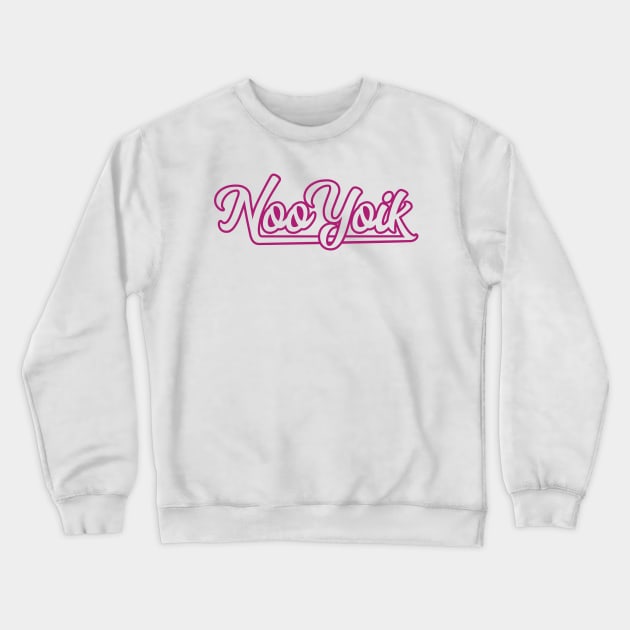 Noo Yoik, New York (pink) Crewneck Sweatshirt by ScottCarey